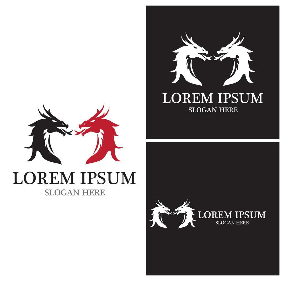 Dragon vector icon illustration