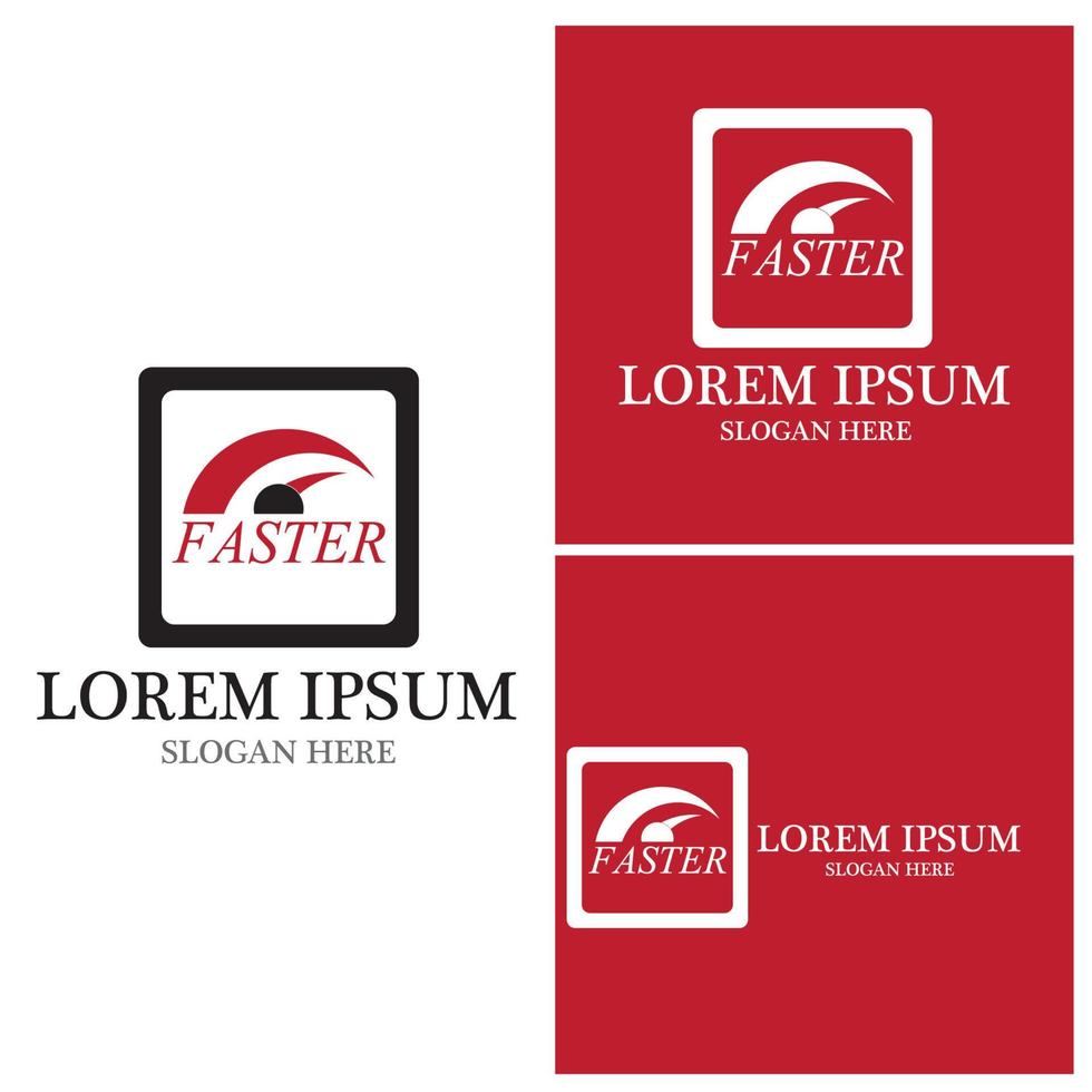 Faster Logo Template vector icon