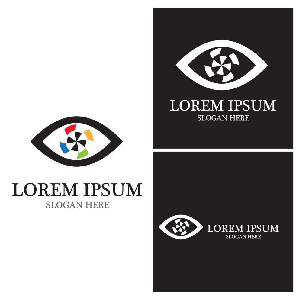 Eye Care vector logo design