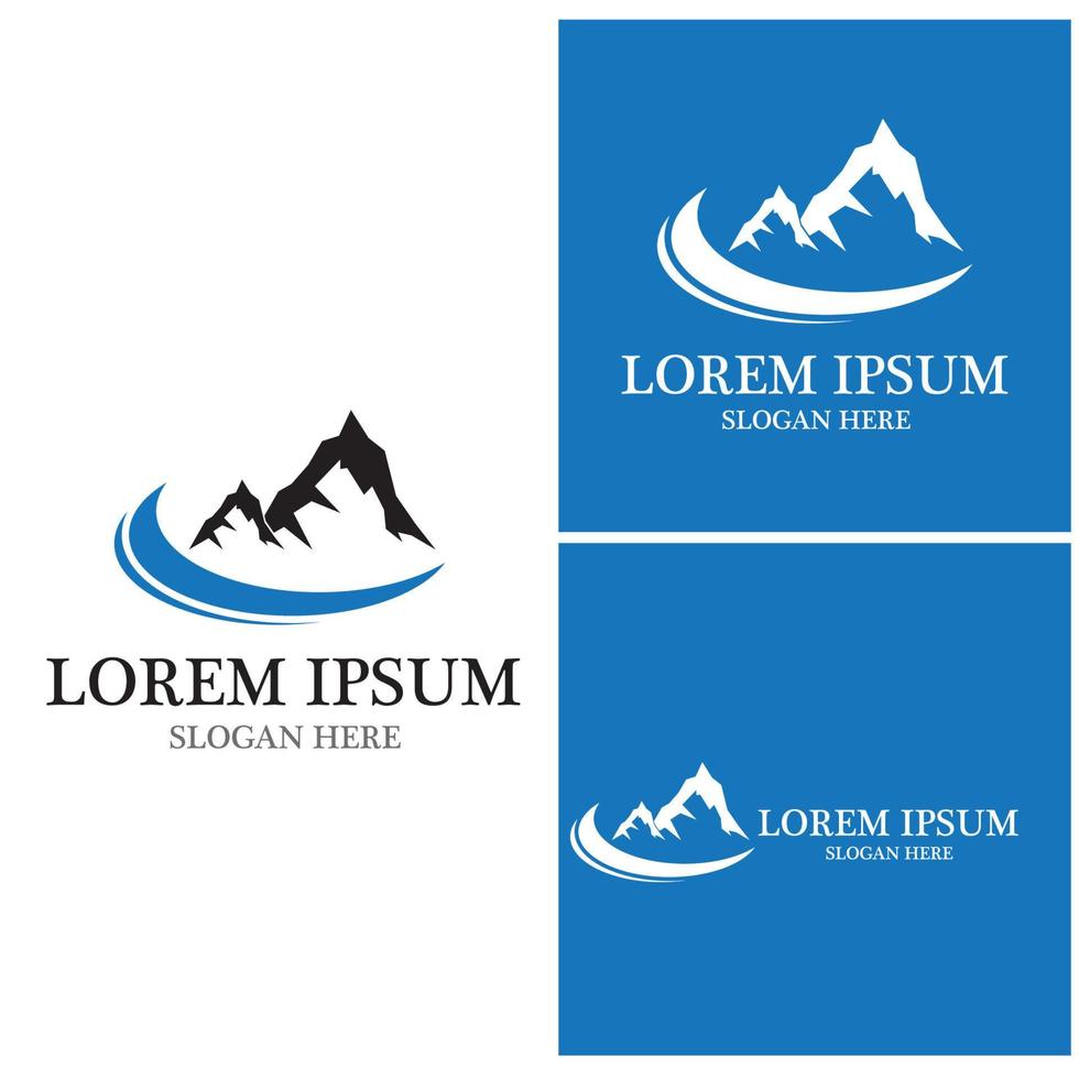 Mountain icon Logo vector