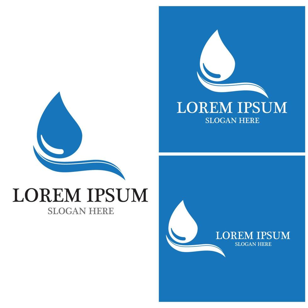 Water drop Logo Template vector