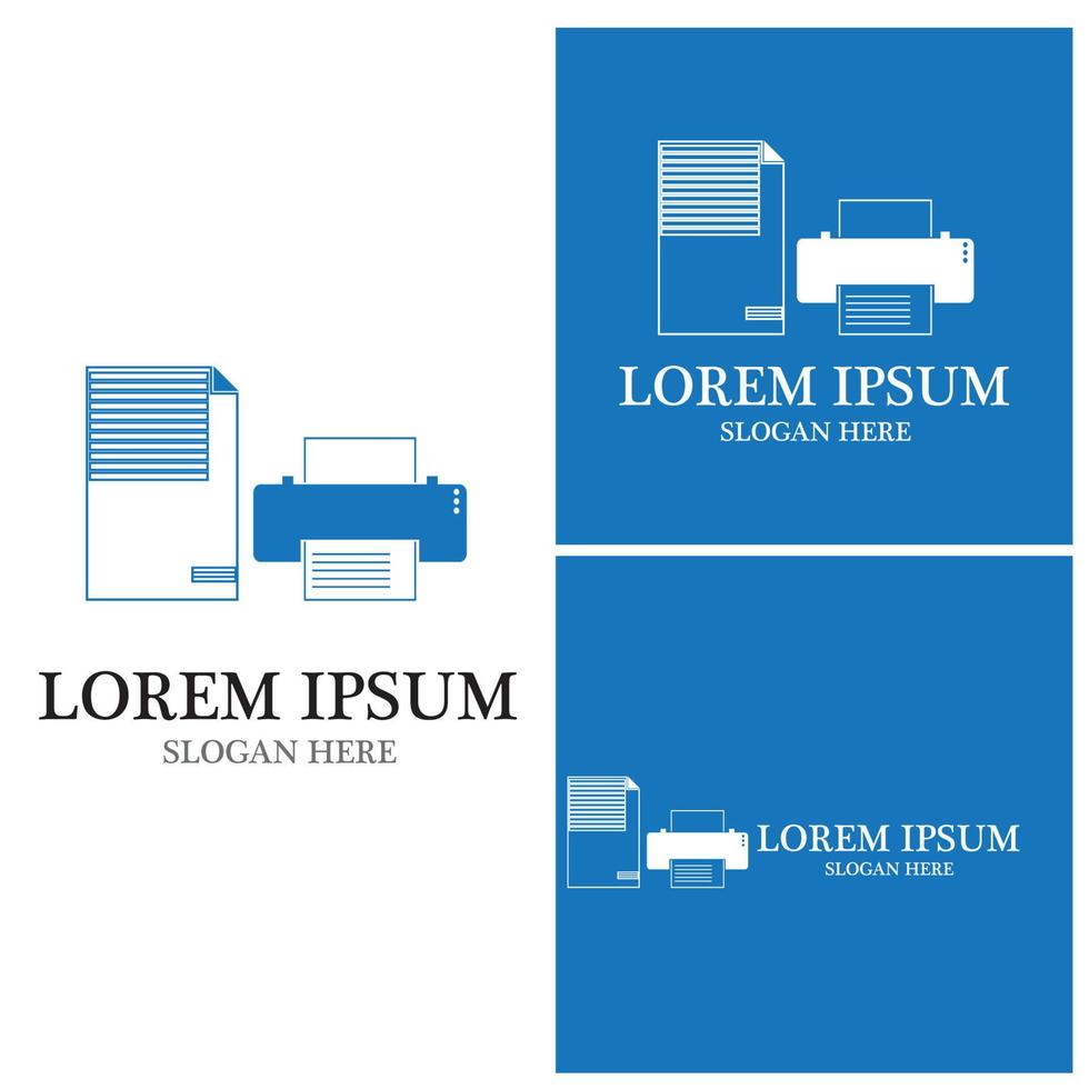 Document logo vector template illustration