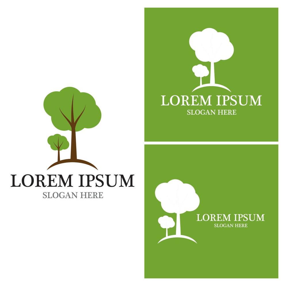 Tree icon and symbol vector template