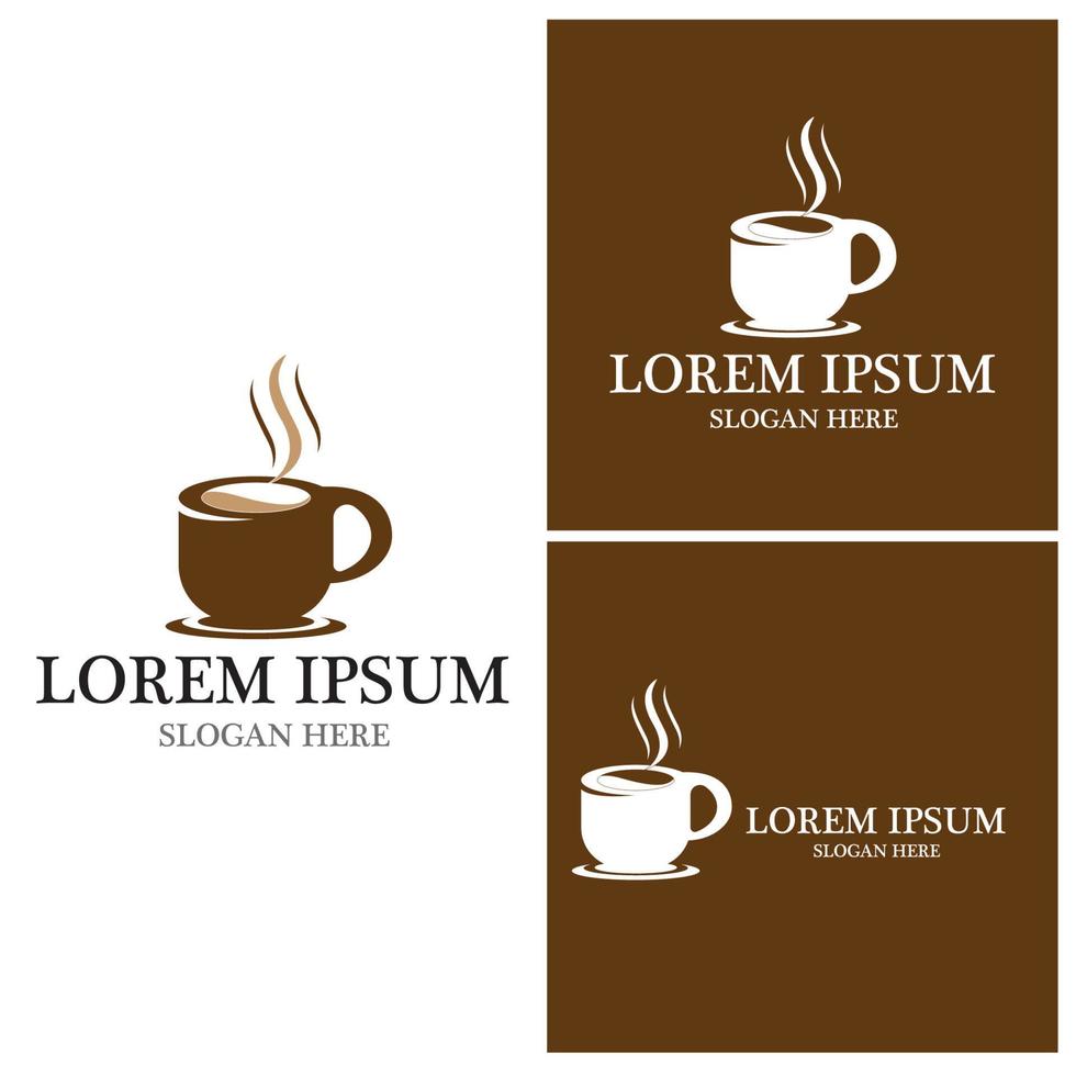 Coffee cup Logo Template vector