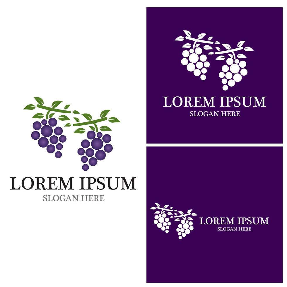 Grapes vector icon illustration design