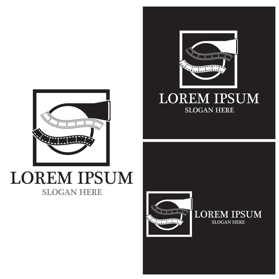 Film Strip Video logo vector template