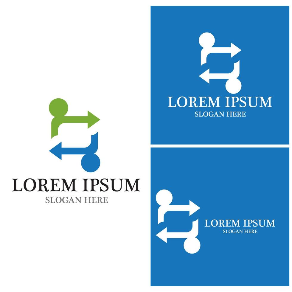 Community, network and social icon vector