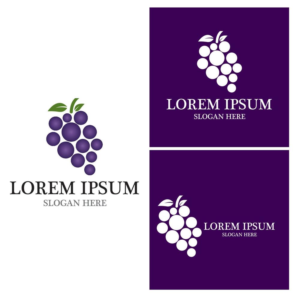 Grapes vector icon illustration design