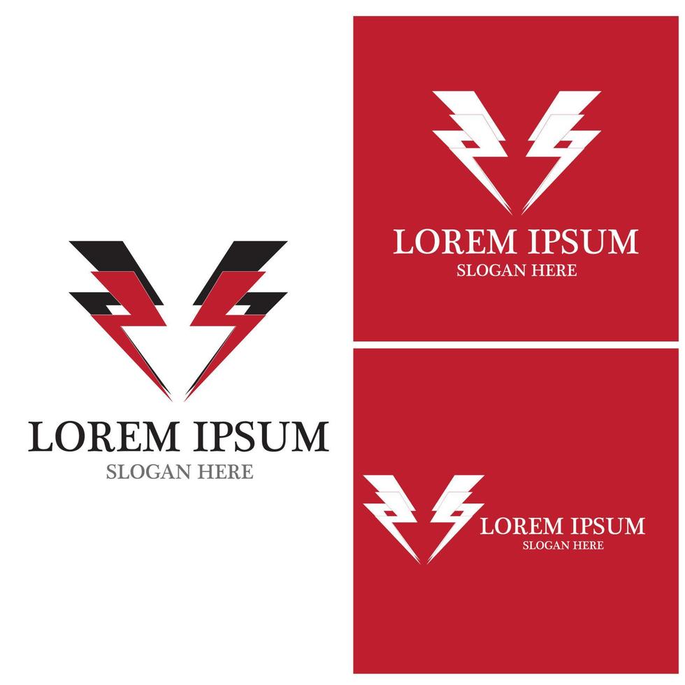 Lightning flash thunderbolt logo vector 7645761 Vector Art at Vecteezy