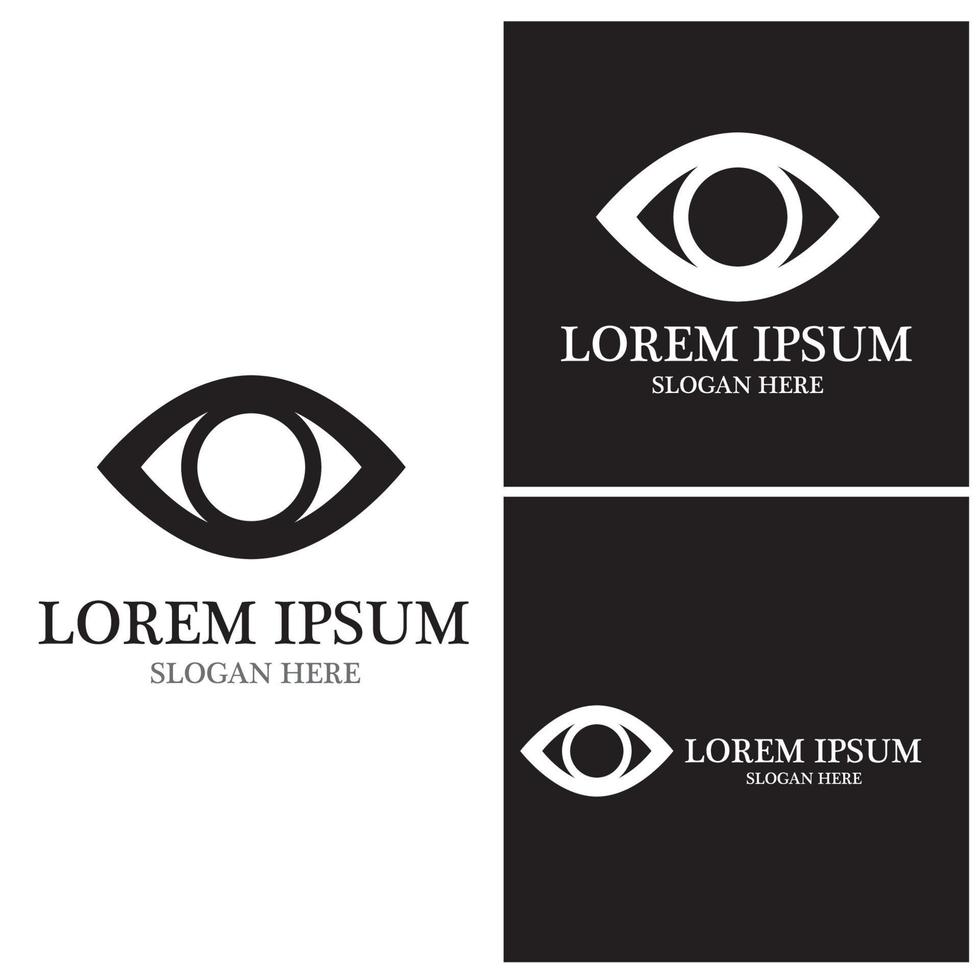 Eye Care vector logo design