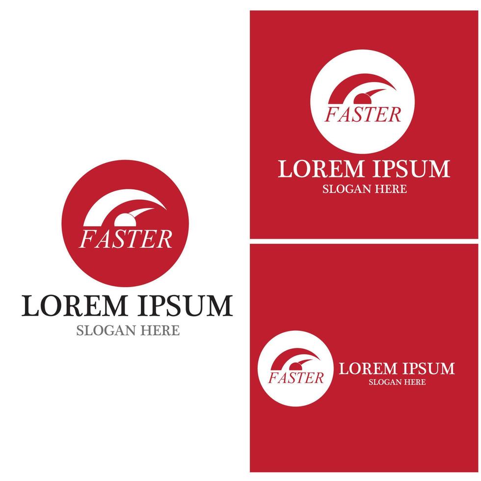 Faster Logo Template vector icon