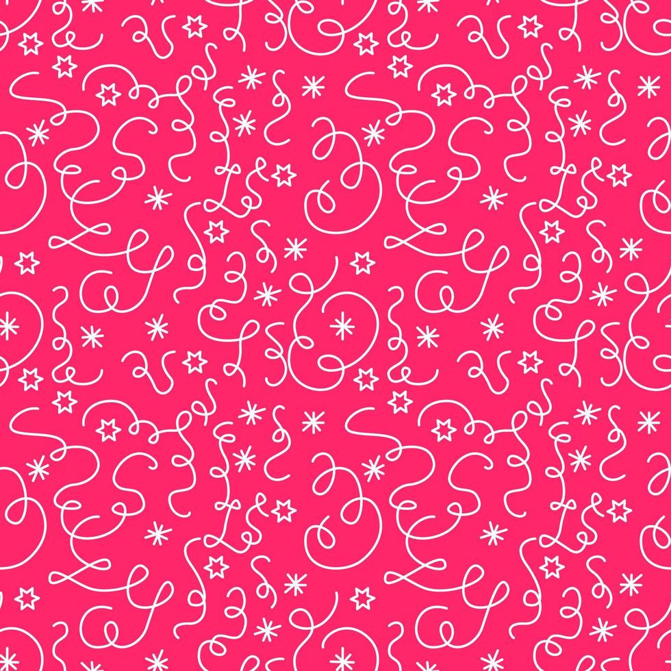 Hand drawn background with doodles seamless pattern. vector