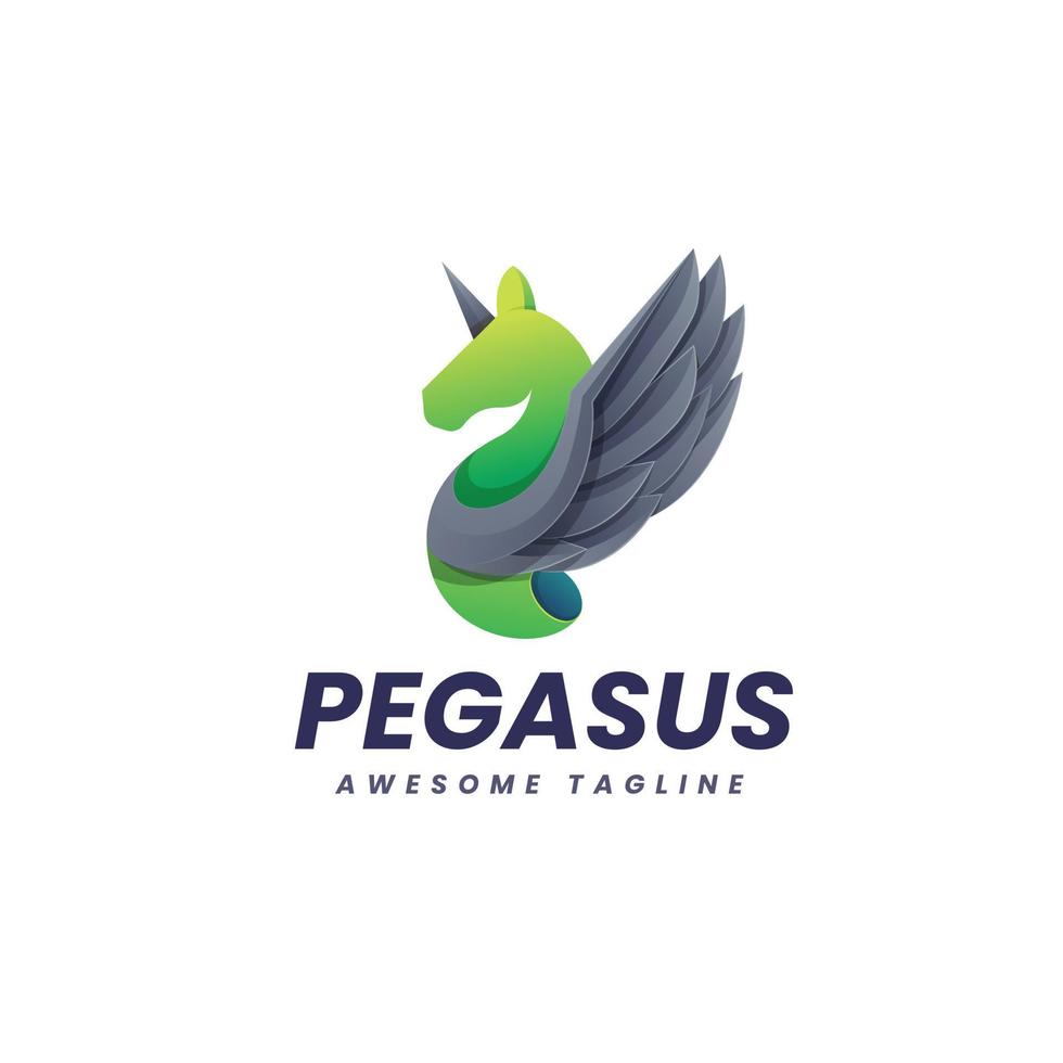 Pegasus Logo Template vector