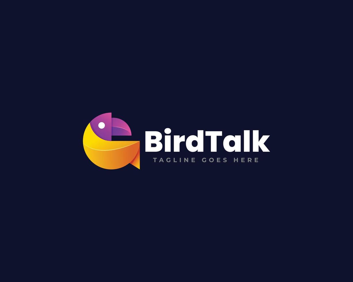 Bird Talk Logo Template vector