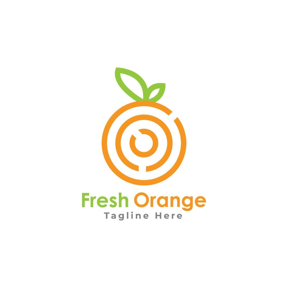 Fresh Orange Logo Template vector