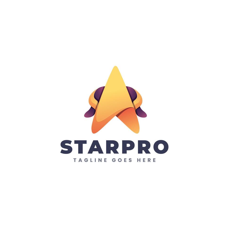 plantilla de logotipo estrella vector