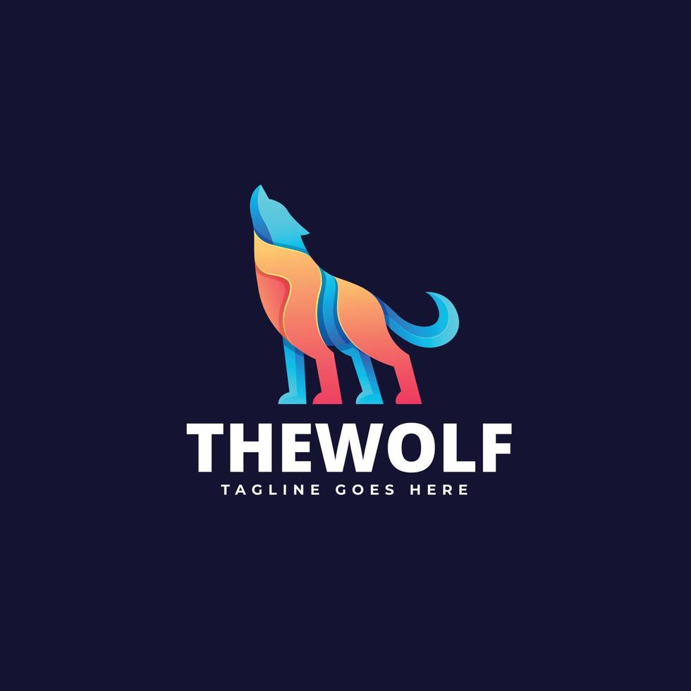 Wolf Logo Template vector