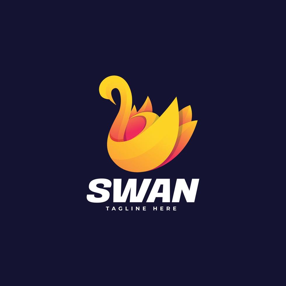 Swan Logo Template vector