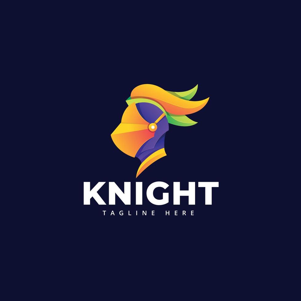 knight logo template vector