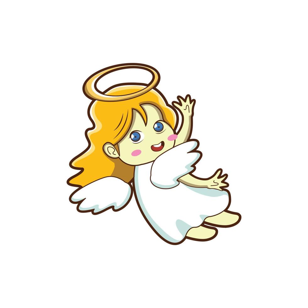 angel cute vector illustration design