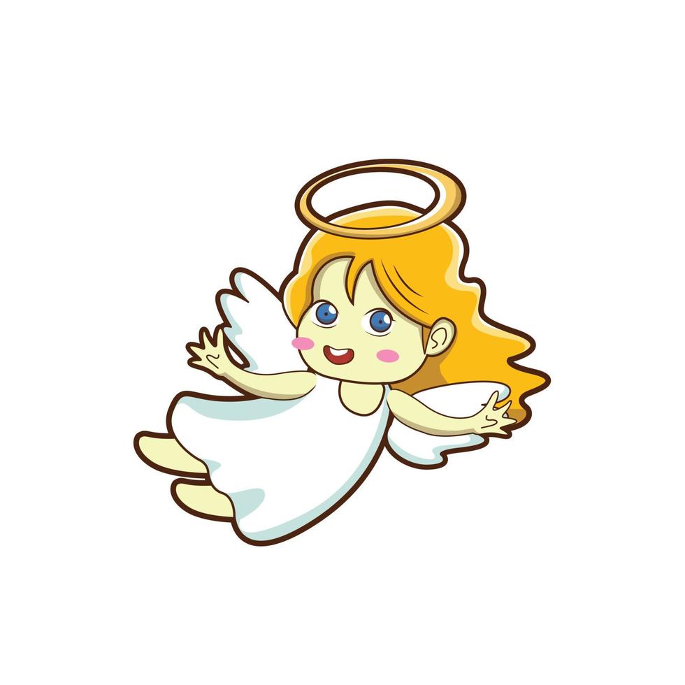 angel cute vector illustration design