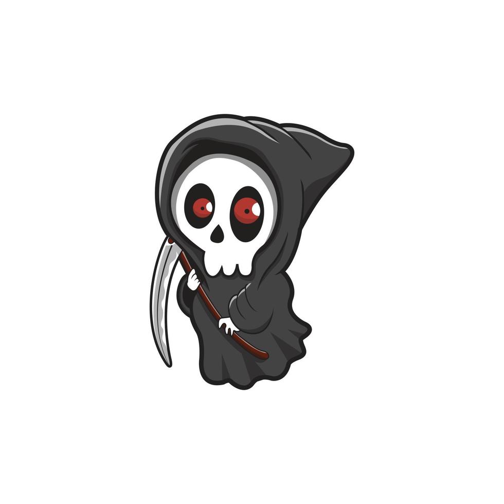 grimm reaper lindo diseño de ilustración vectorial vector