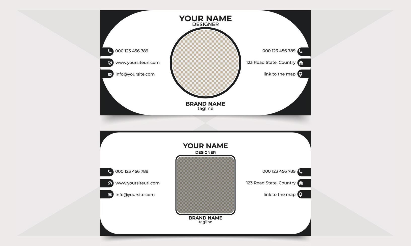 corporate identity template with  email signature design or business card or email footer vector