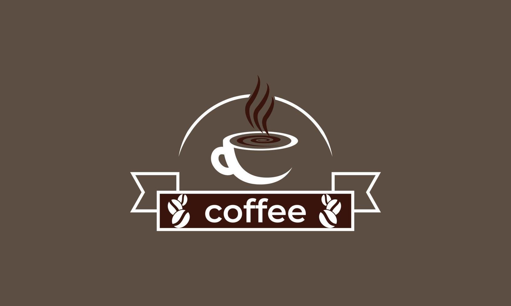 coffee cap logo. Coffee icon design. coffee mug design. vector
