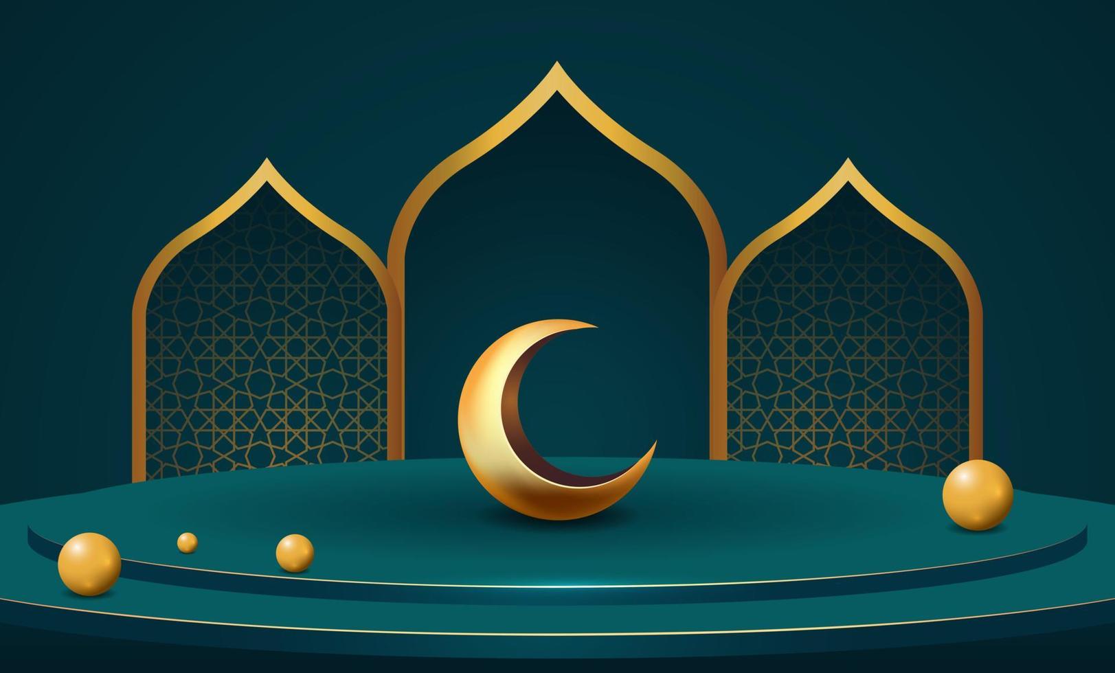 ramadan kareem banner background design illustration vector