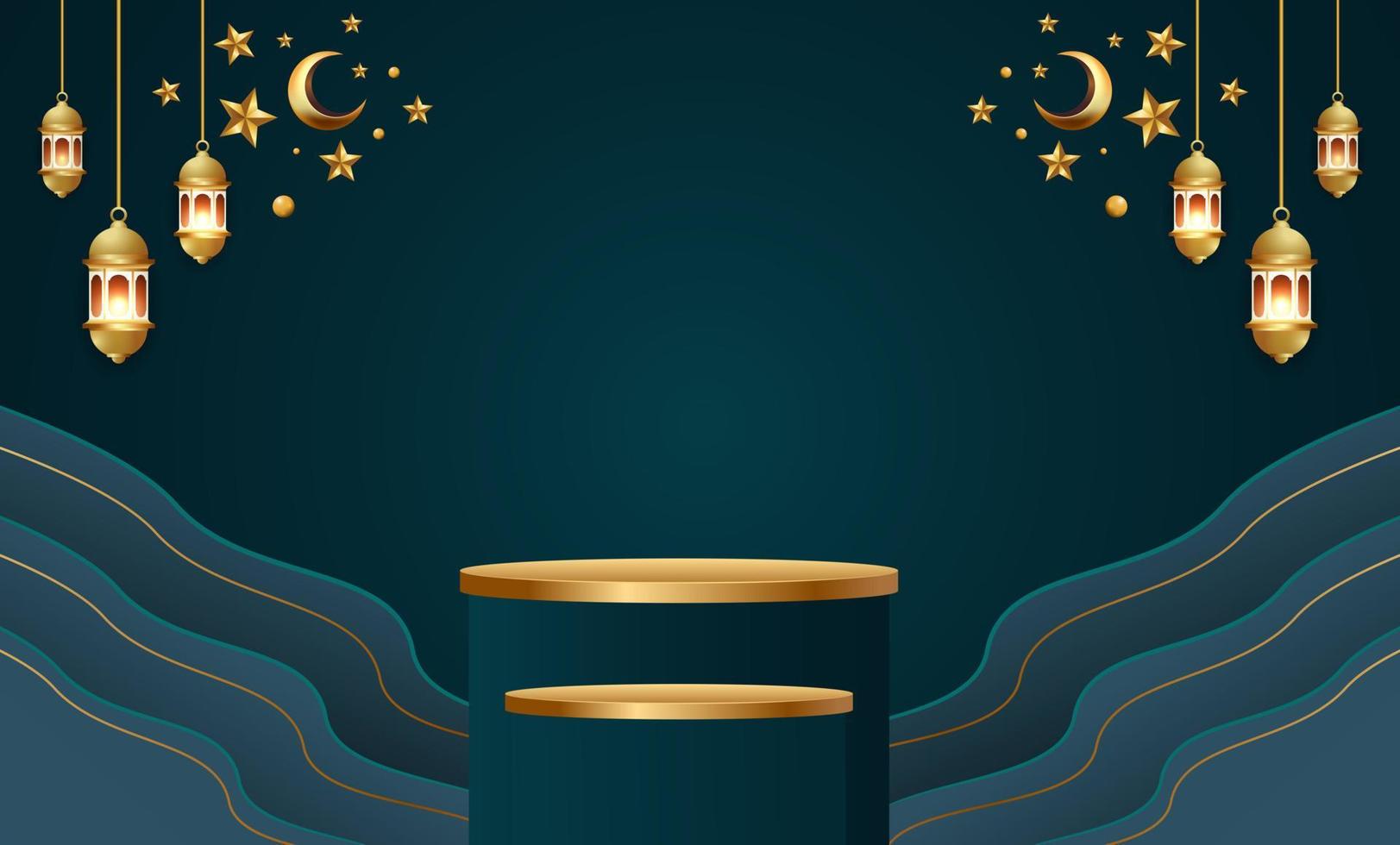 ramadan kareem banner background design illustration vector