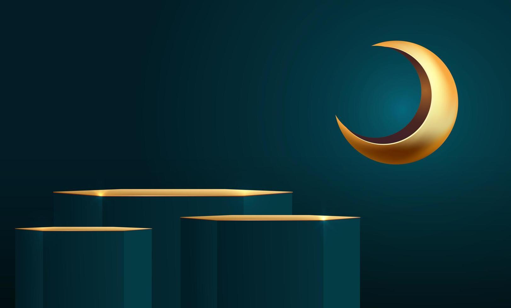 Ilustración de diseño de fondo de banner de ramadan kareem vector