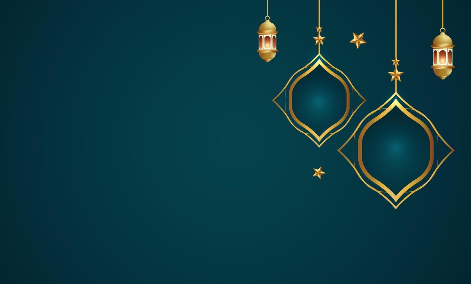 Ilustración de diseño de fondo de banner de ramadan kareem vector