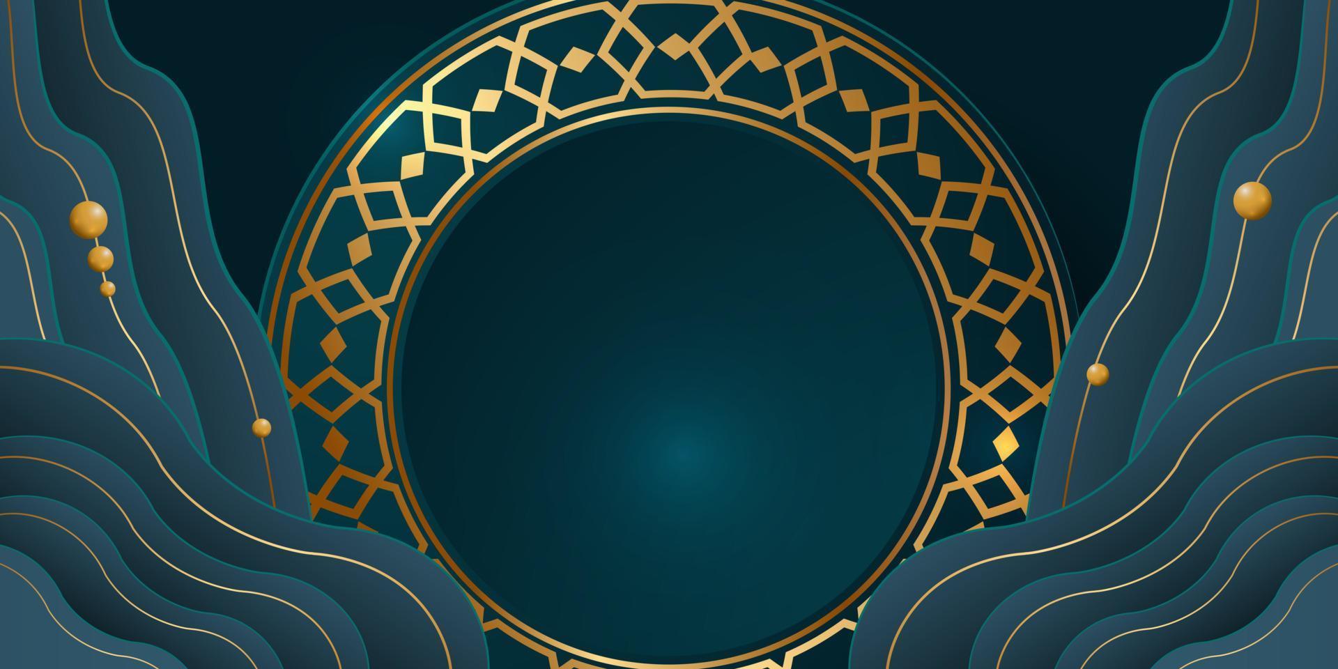 Ilustración de diseño de fondo de banner de ramadan kareem vector