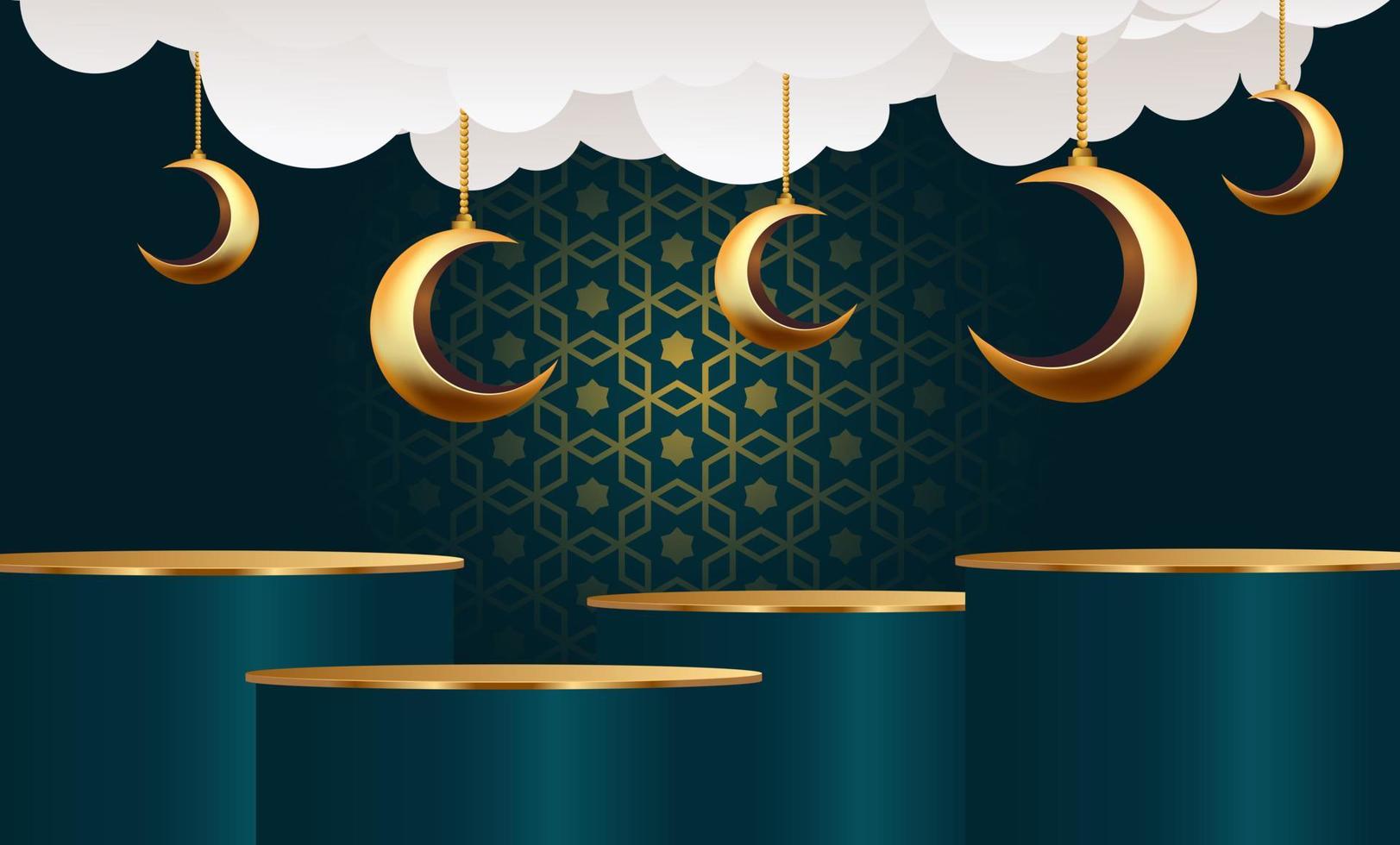 ramadan kareem banner background design illustration vector