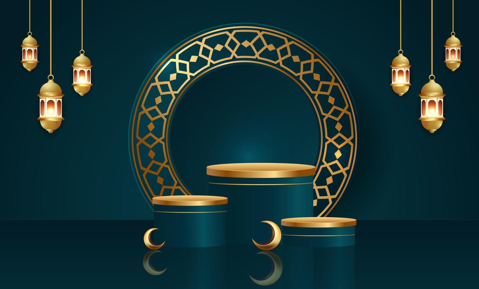 ramadan kareem banner background design illustration vector