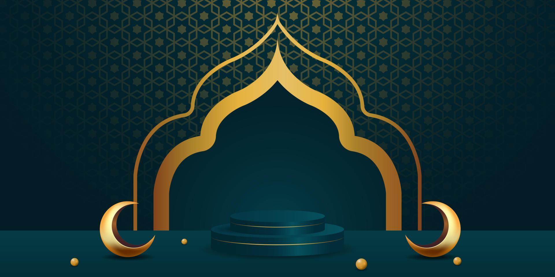 ramadan kareem banner background design illustration vector