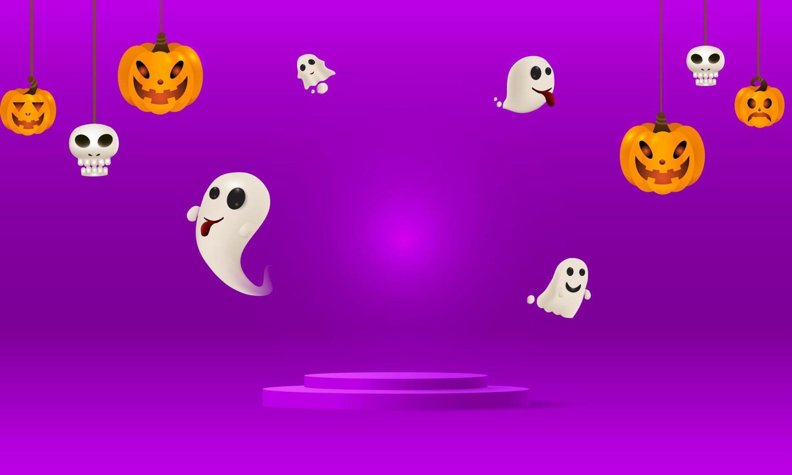 Halloween background For a party and sale on Halloween night.Happy Halloween banner. vector