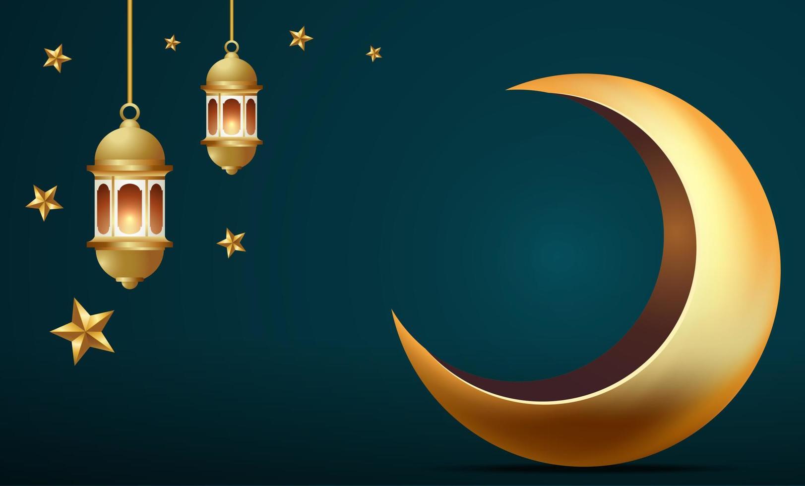 ramadan kareem banner background design illustration vector