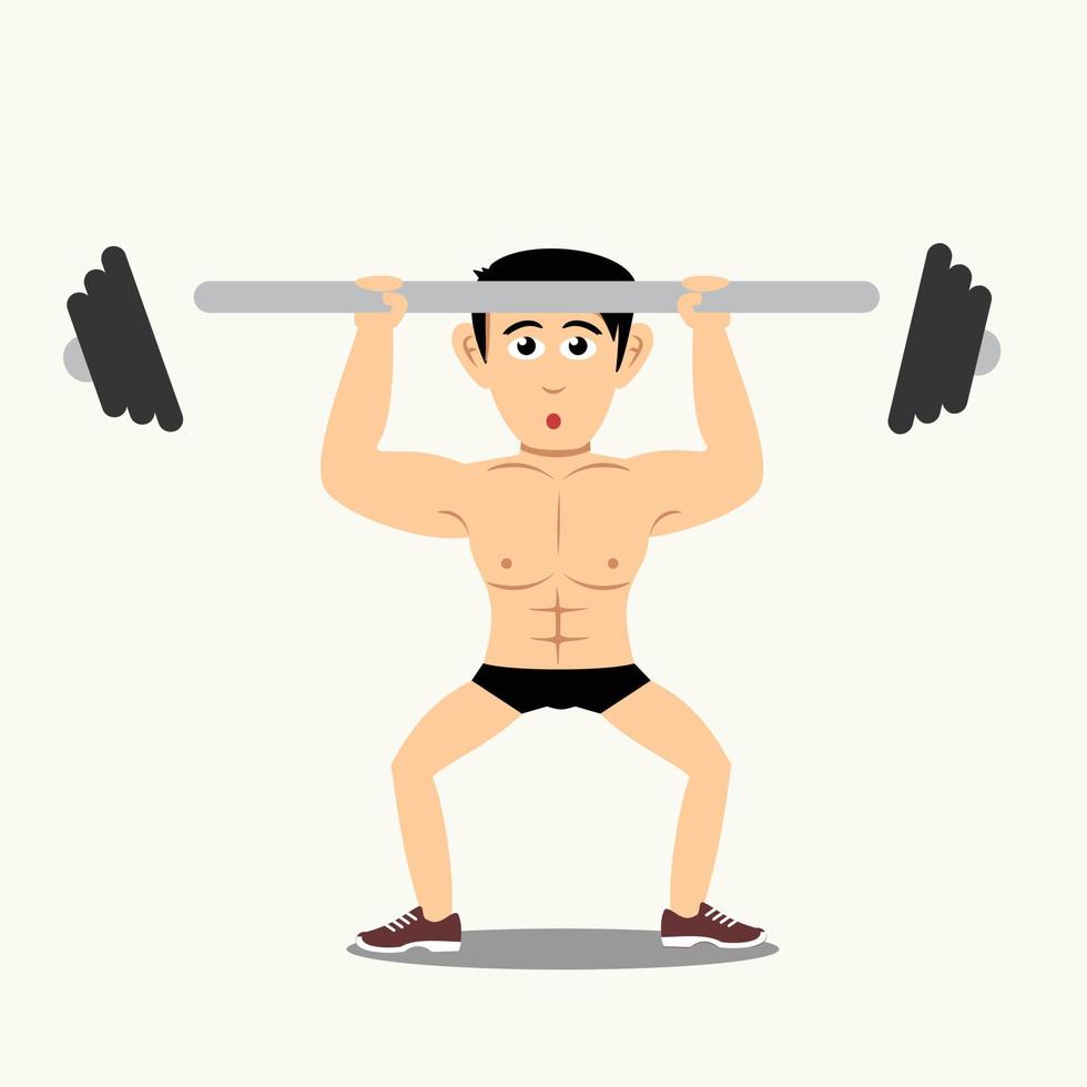 Fitness people gym sporty club vector icons athlet character