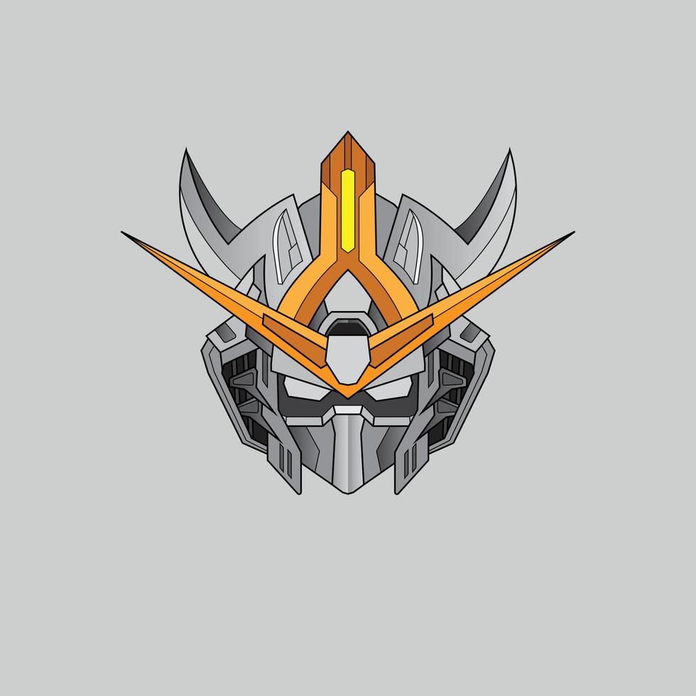 warrior cyborg head robot knight in the sacred geometry ornaments background, Perfect for T-Shirt Design, Sticker, Poster, Merchandise and E-sport logo vector