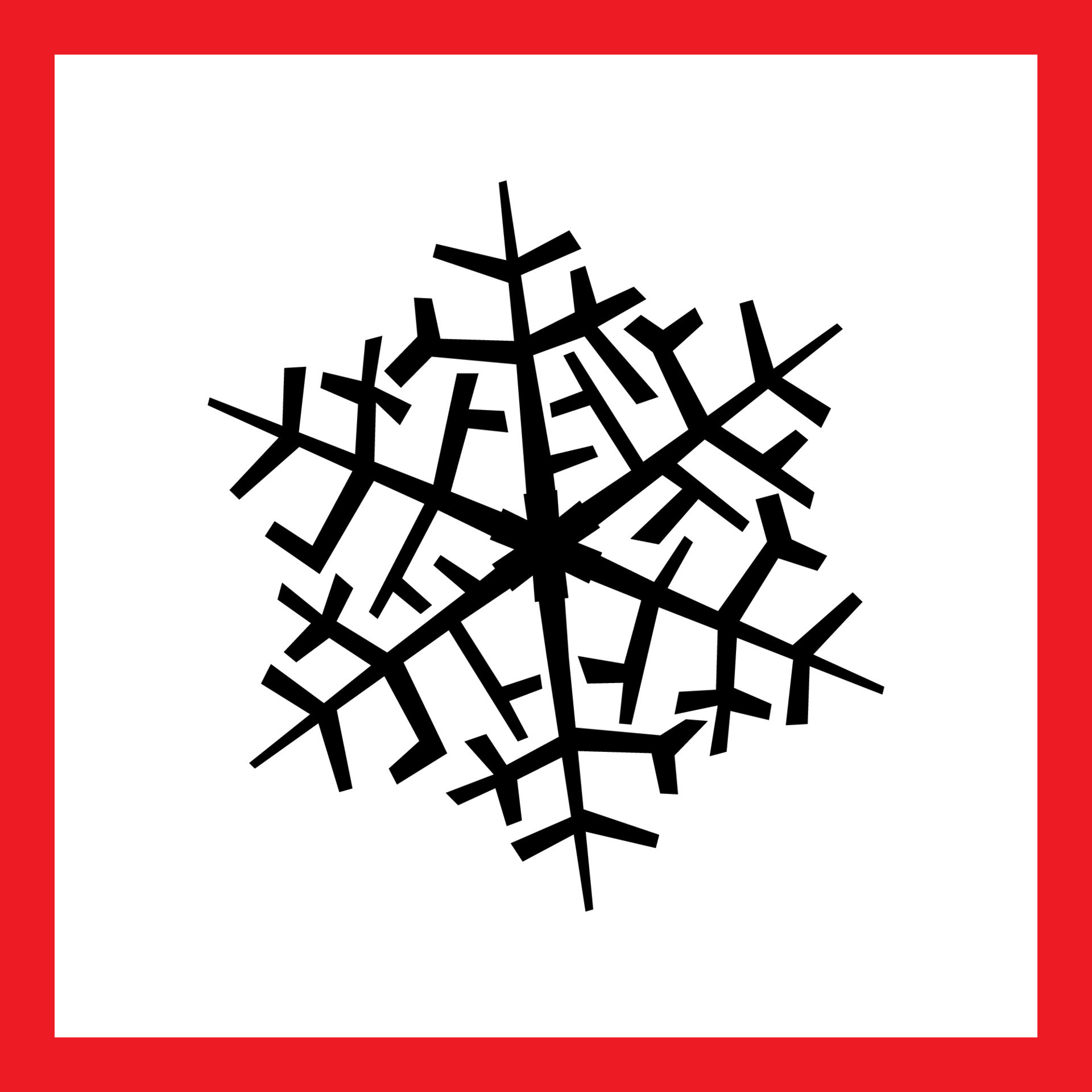 Snowflake on white background 7650140 Vector Art at Vecteezy