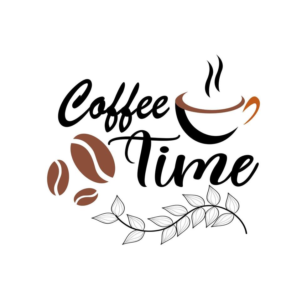 Coffee quote graphics, logos, labels and stickers vector