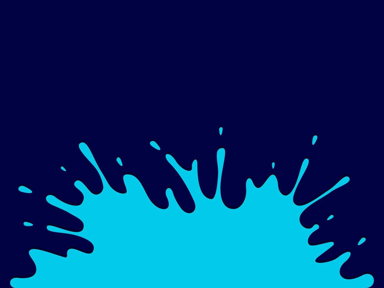 Blot of blue paint on dark background vector