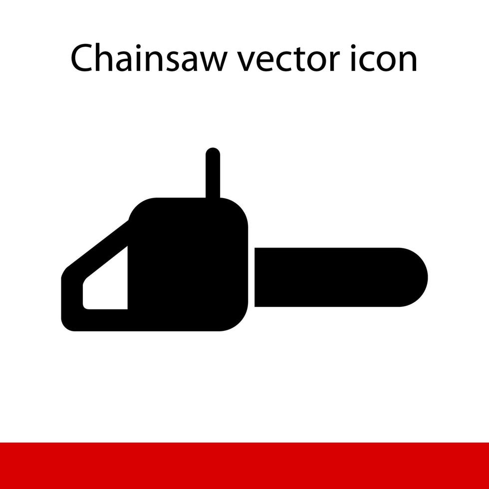 Vector icon of chainsaw