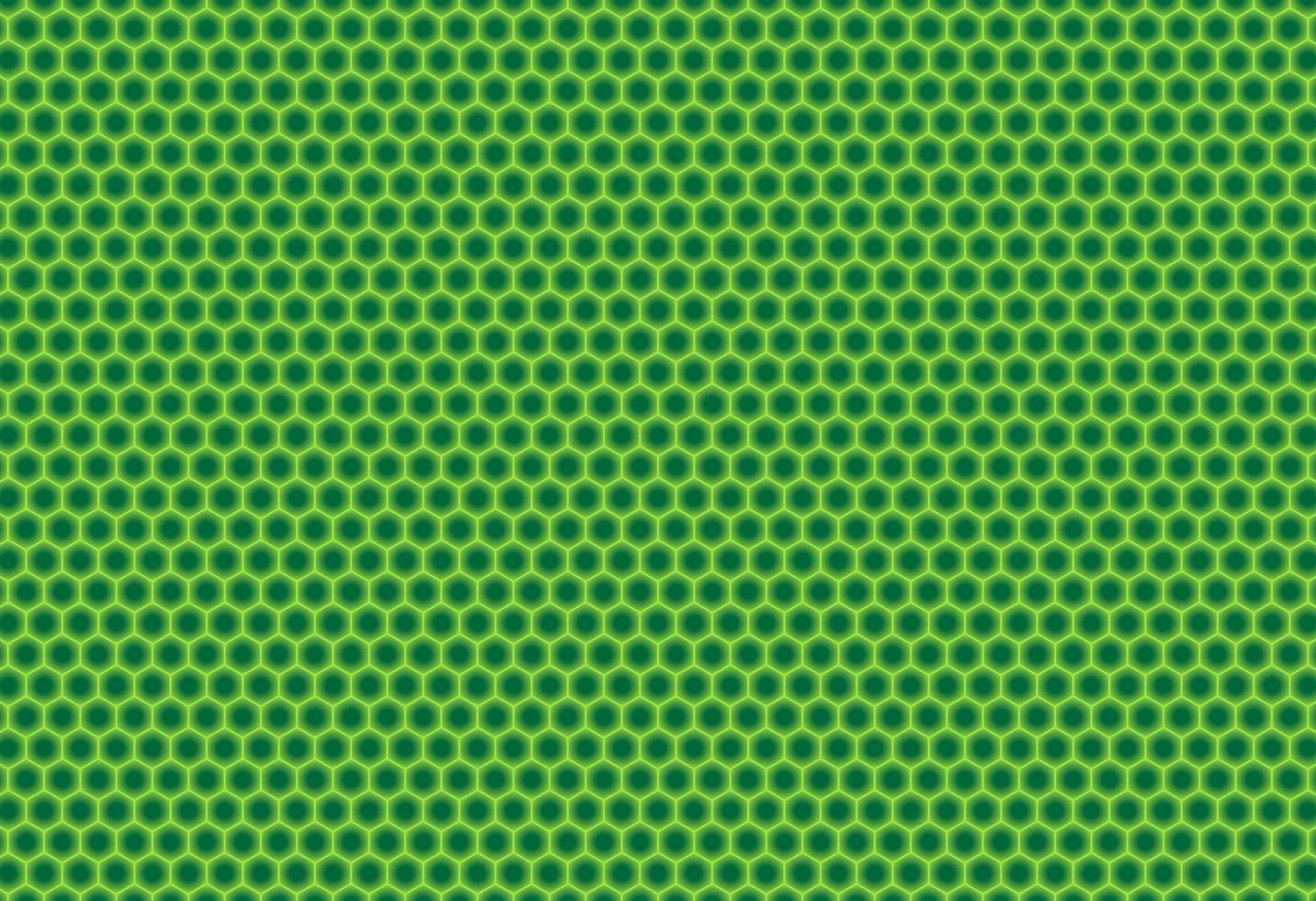 Background of green honeycombs vector