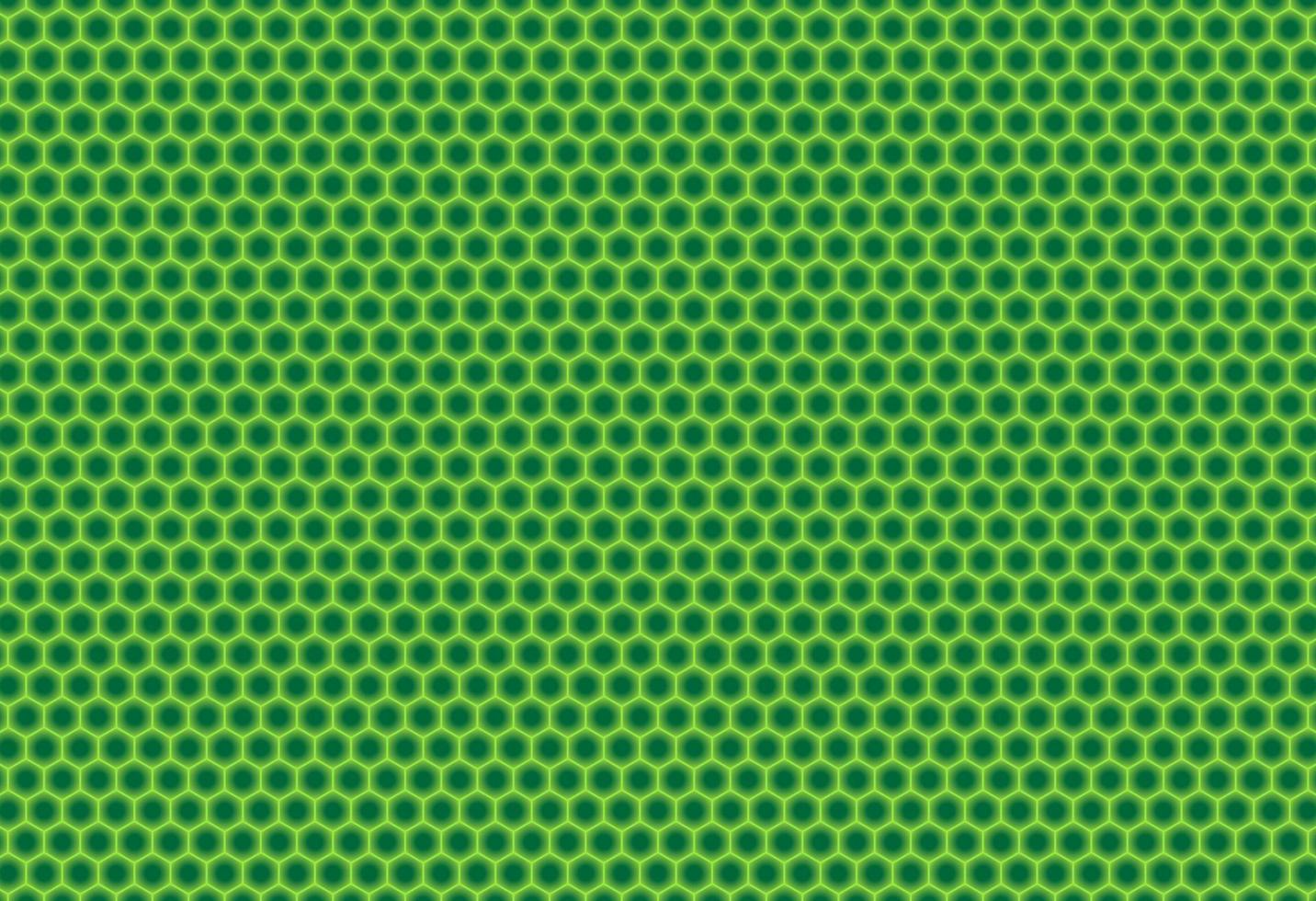 Background of green honeycombs vector