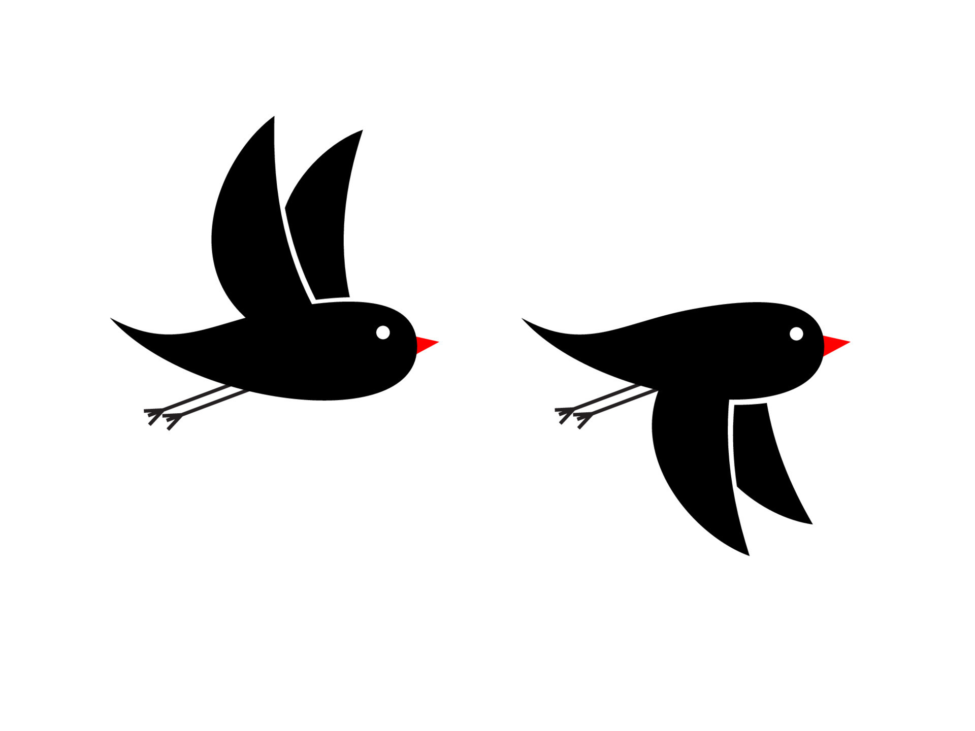 flying small black birds 7651117 Vector Art at Vecteezy