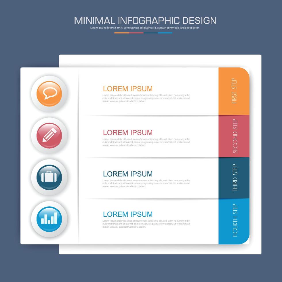 plantilla de infografía empresarial para todo lo que se puede usar, elemento de diseño vectorial vector