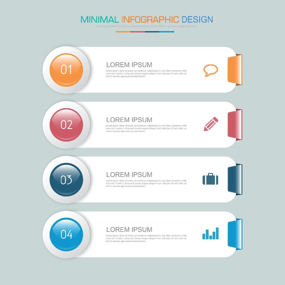 plantilla de infografía empresarial para todo lo que se puede usar, elemento de diseño vectorial vector