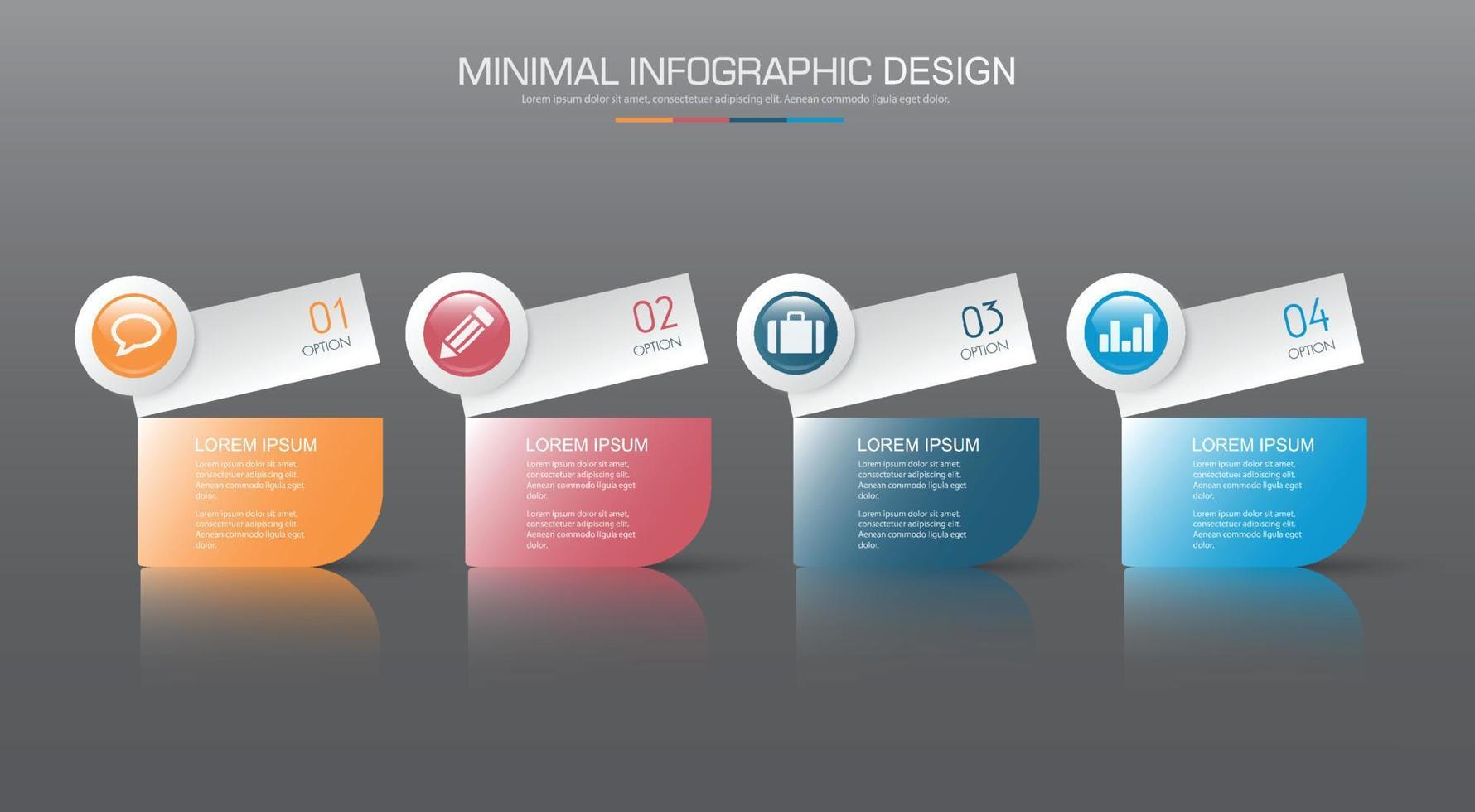 plantilla de infografía empresarial para todo lo que se puede usar, elemento de diseño vectorial vector